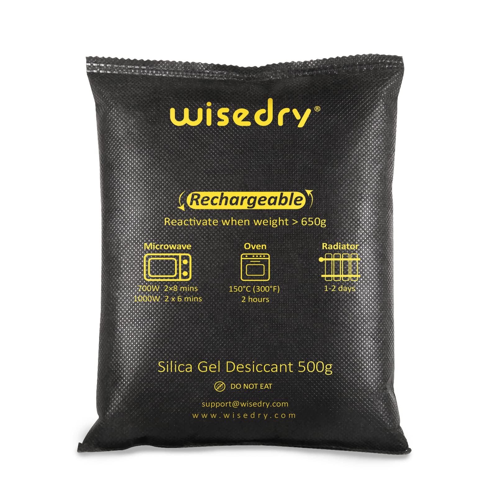 Wisedry 2x500g dehumidifier bags pack reduces car window condensation.