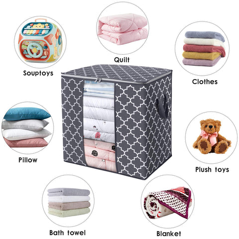 WISELIFE see-through panel helps quick item identification.