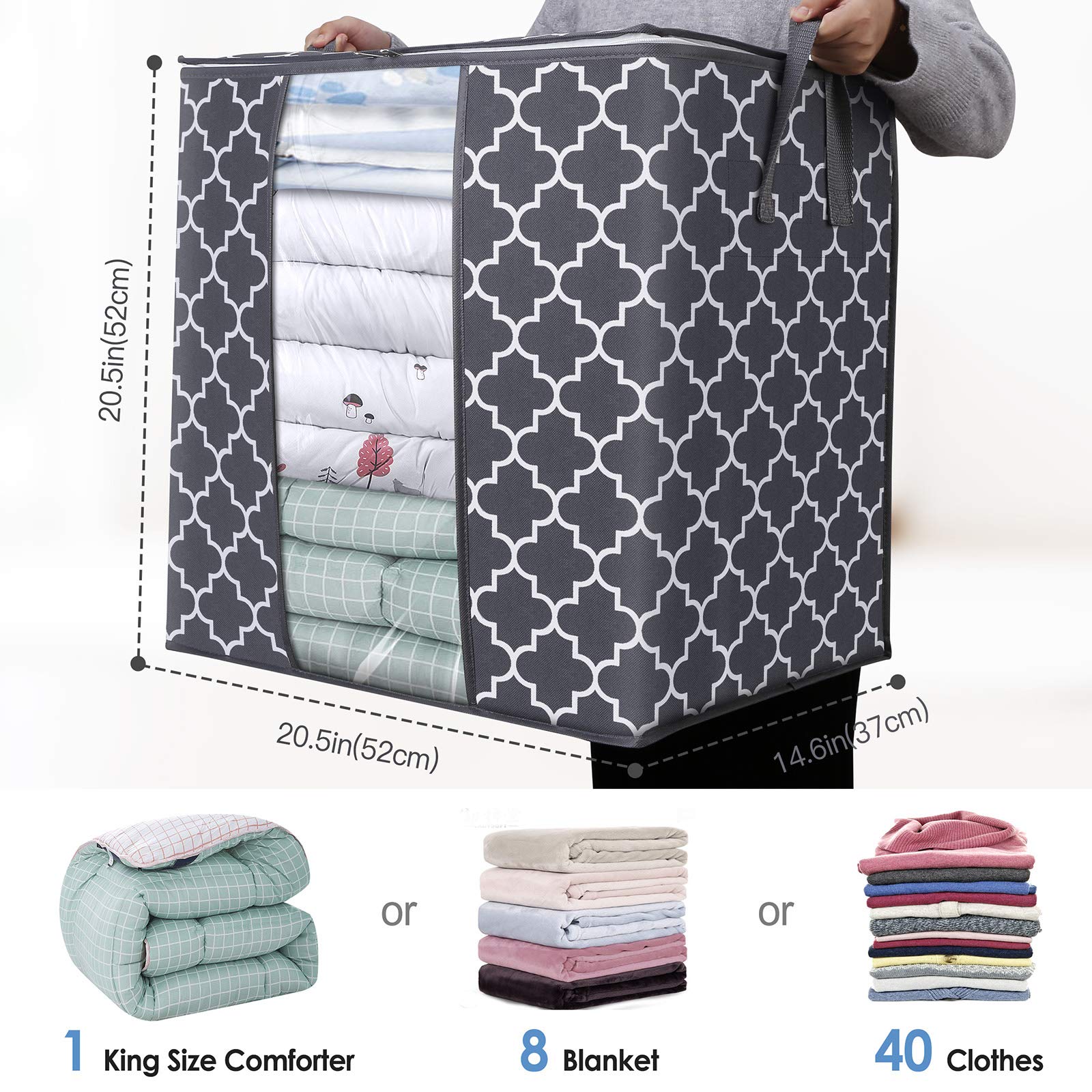 WISELIFE bag features reinforced handle for easy, durable transport.