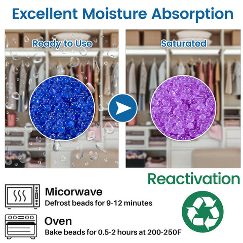 Wisesorb beads in an airtight container protecting valuables from humidity.