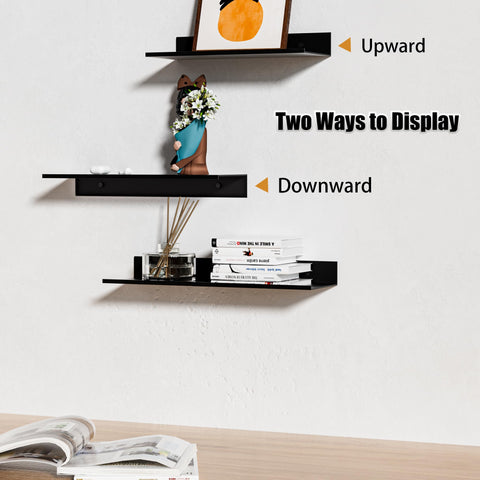 Wisfame durable aluminum shelf supports lightweight items