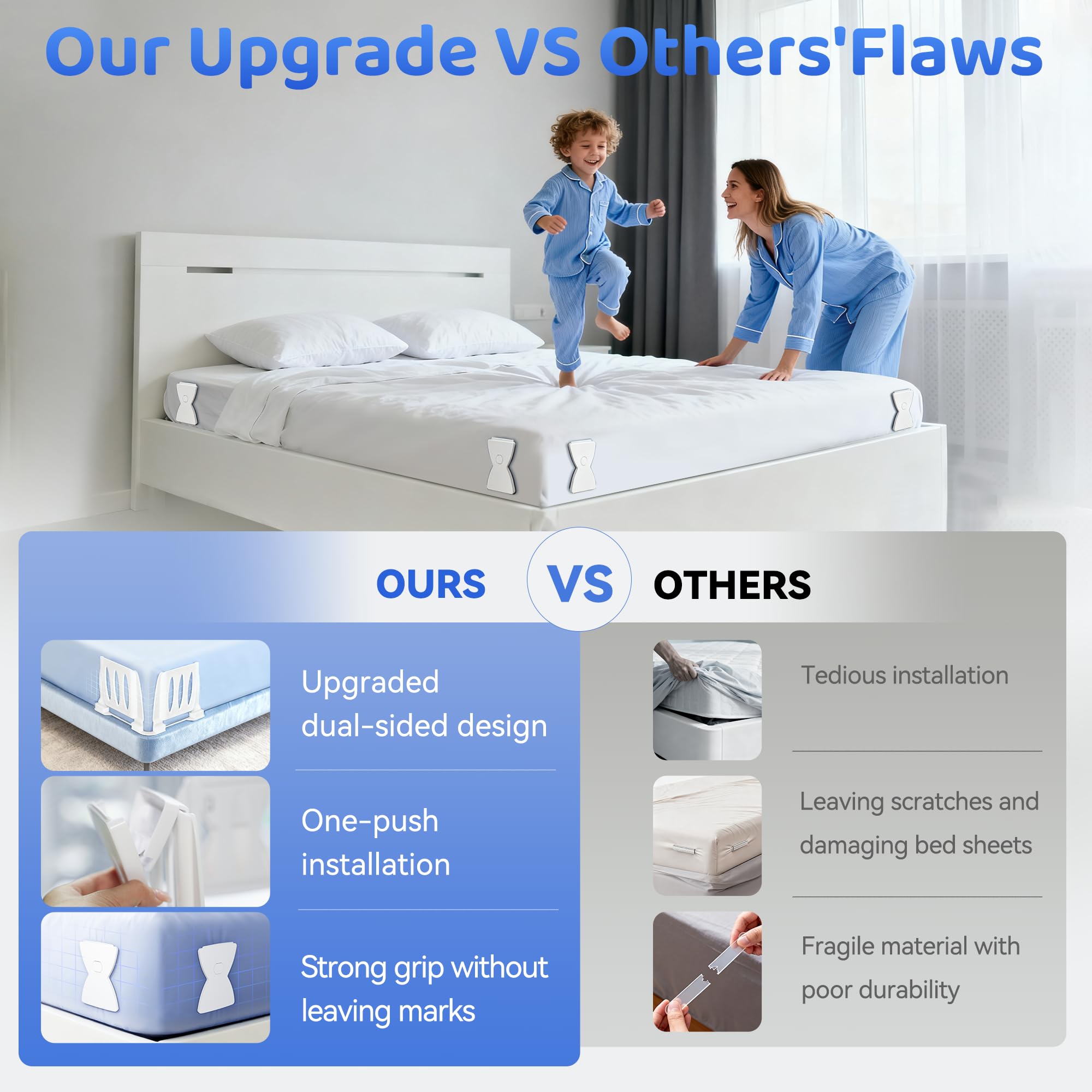 WISHBAY durable construction withstands busy household routines.