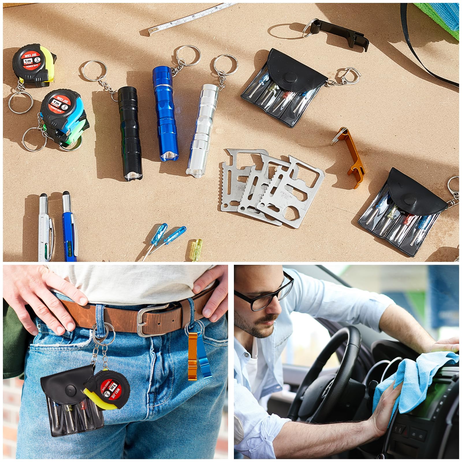 Wishfond 11-in-1 survival card multitool for on-the-go tasks