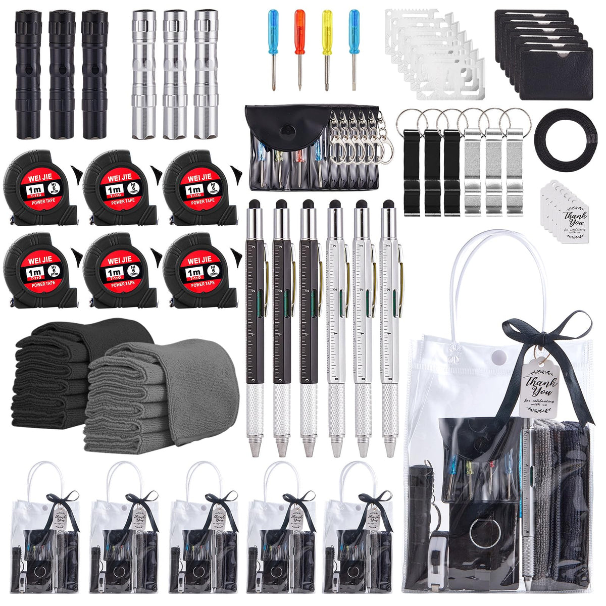 Wishfond 60-piece prize set presented as a ready-to-gift baby shower prize.
