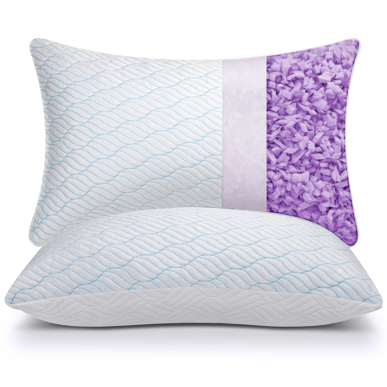 WISHSMILE cooling pillow cover shows cool-to-touch fabric for a cooler night.