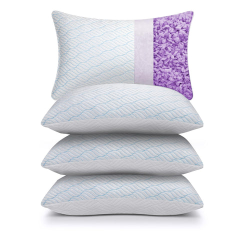 Wishsmile cooling pillows 4-pack provide cooler sleep with breathable design