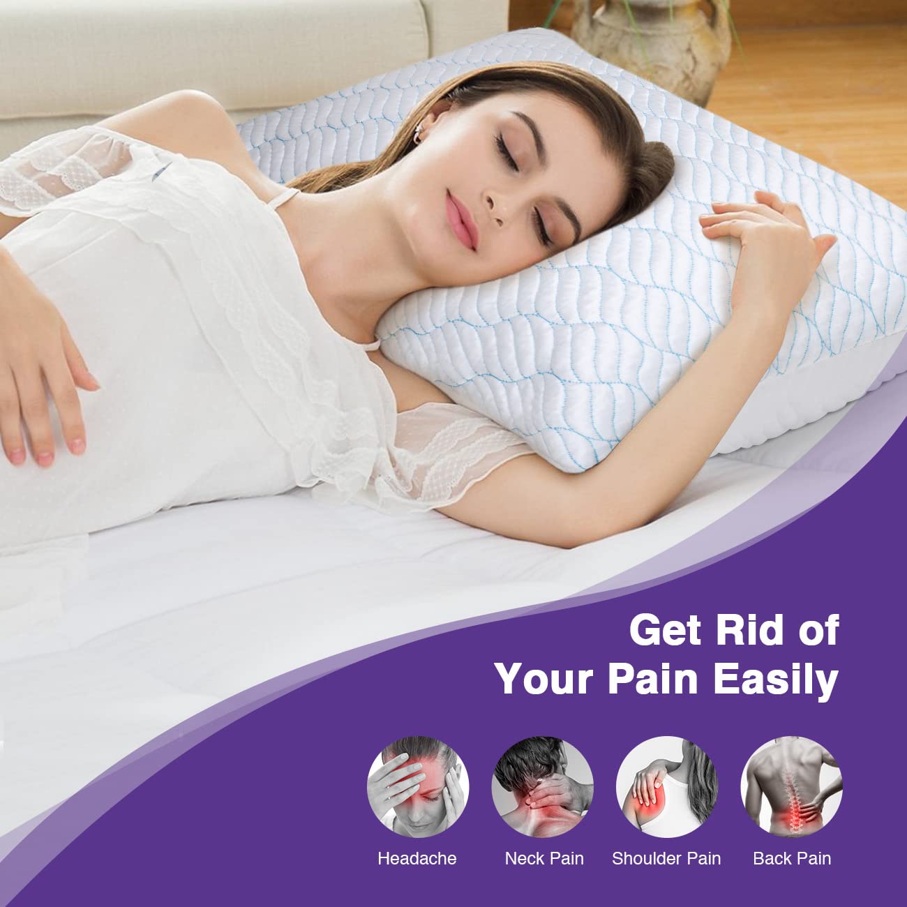 WISHSMILE suitable for side, back, and stomach sleepers with adjustable firmness