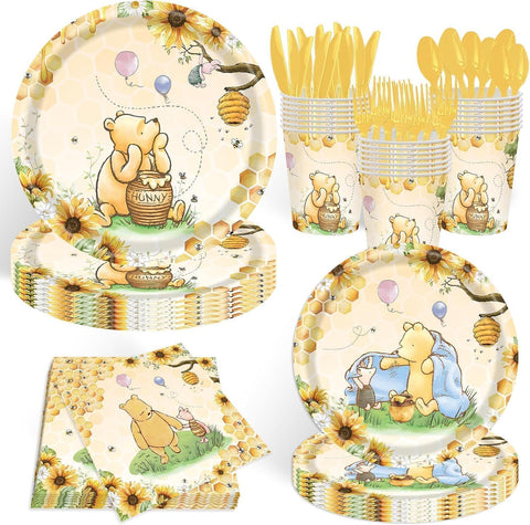 WISSLERMER bear party plates 9-inch for quick, stylish mealtime with guests