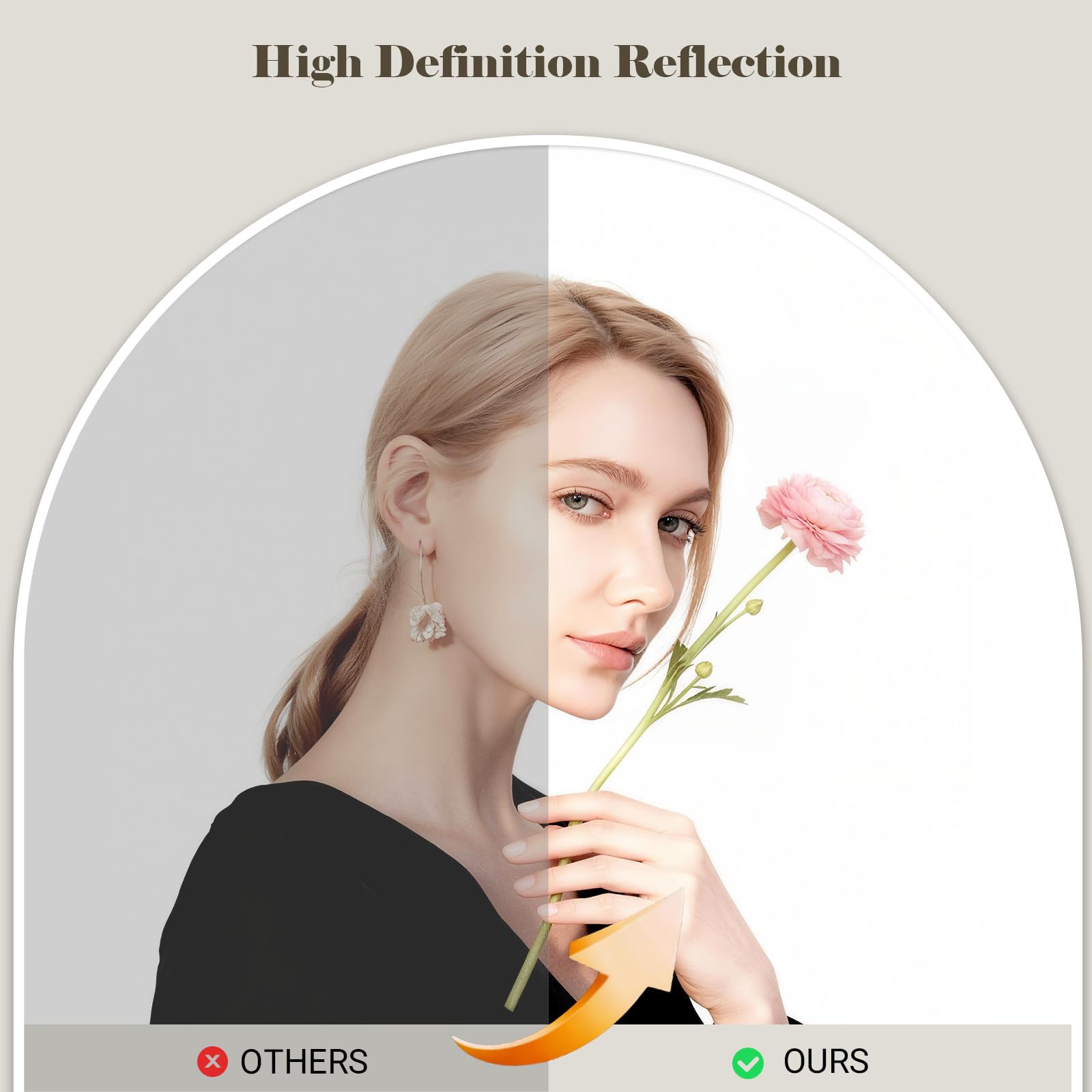 WISSMIELS arch-design full-length mirror highlights space and style