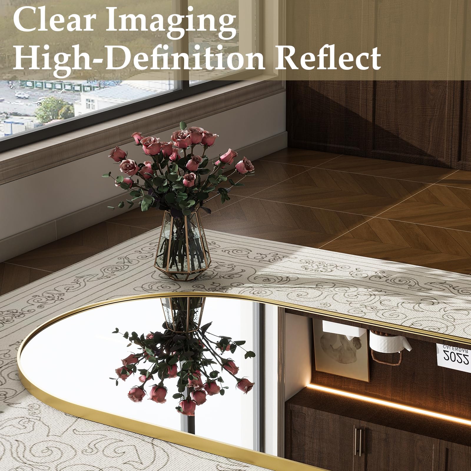 WISSMIELS arched design creates a striking focal point in any room.