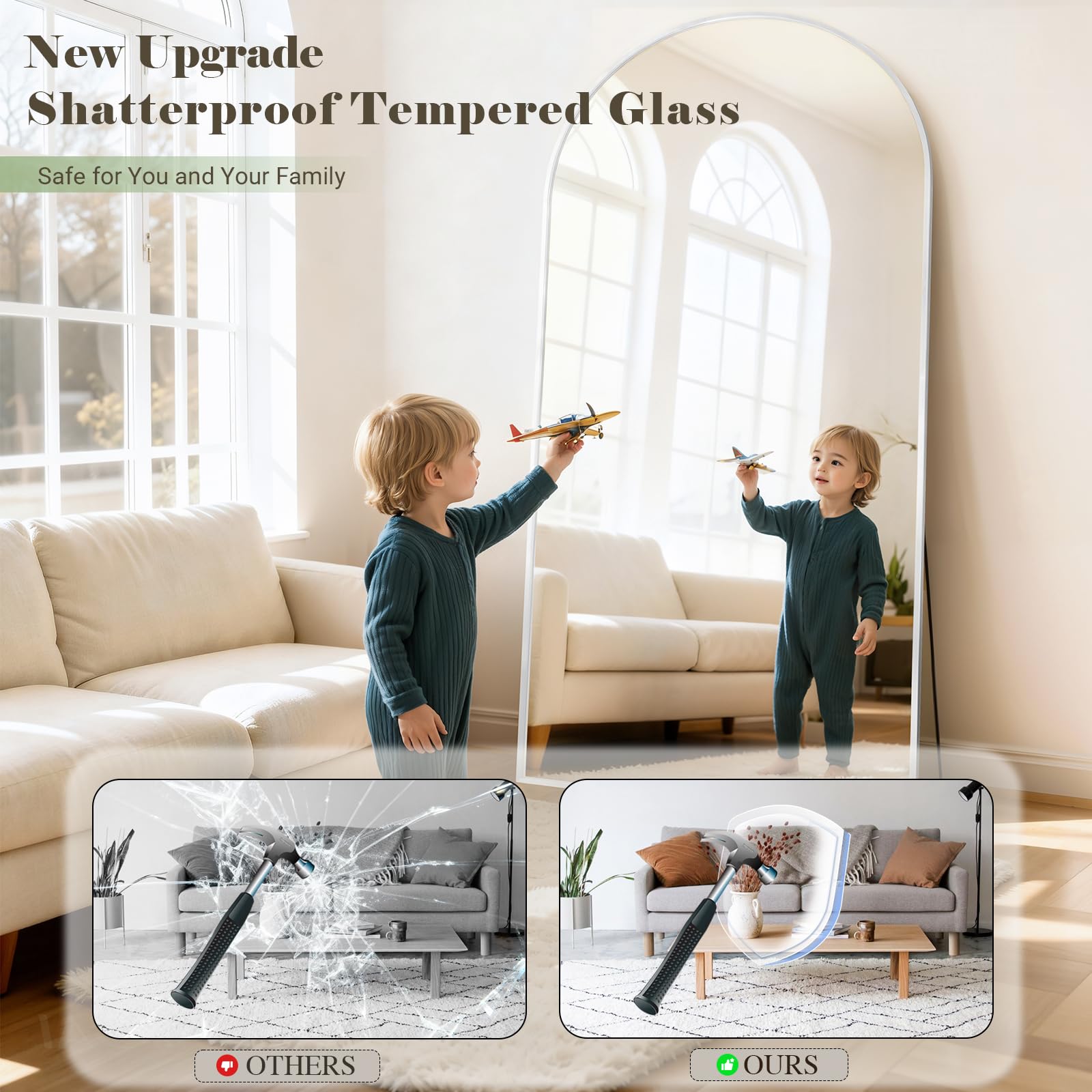 WISSMIELS explosion-proof glass mirror enhances safety and reflection clarity