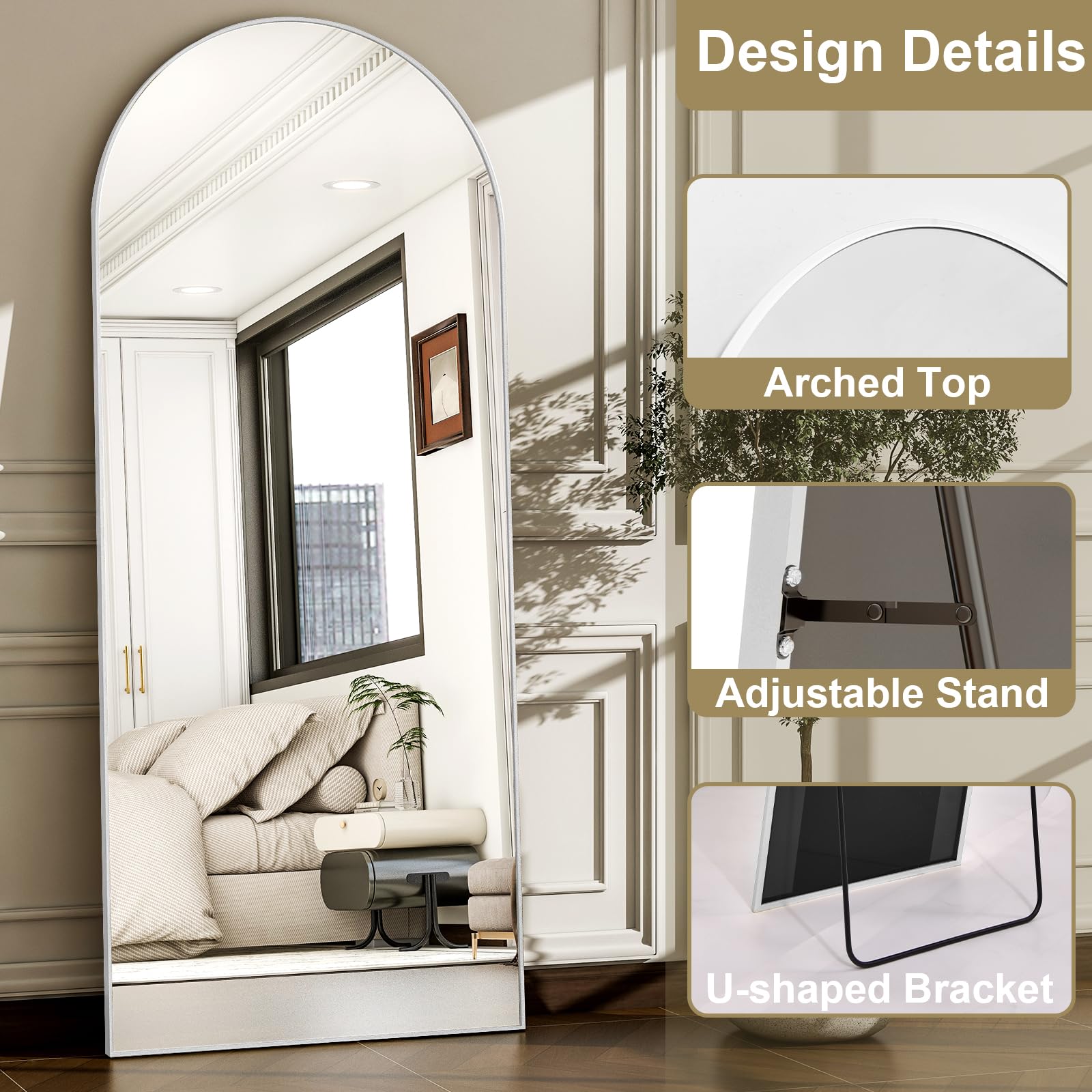 WISSMIELS arched design adds elegant focal point to living areas.