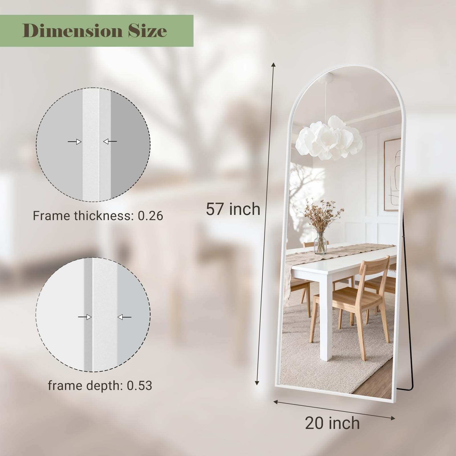 WISSMIELS protective-packaging mirror arrives securely, reducing risk of breakage