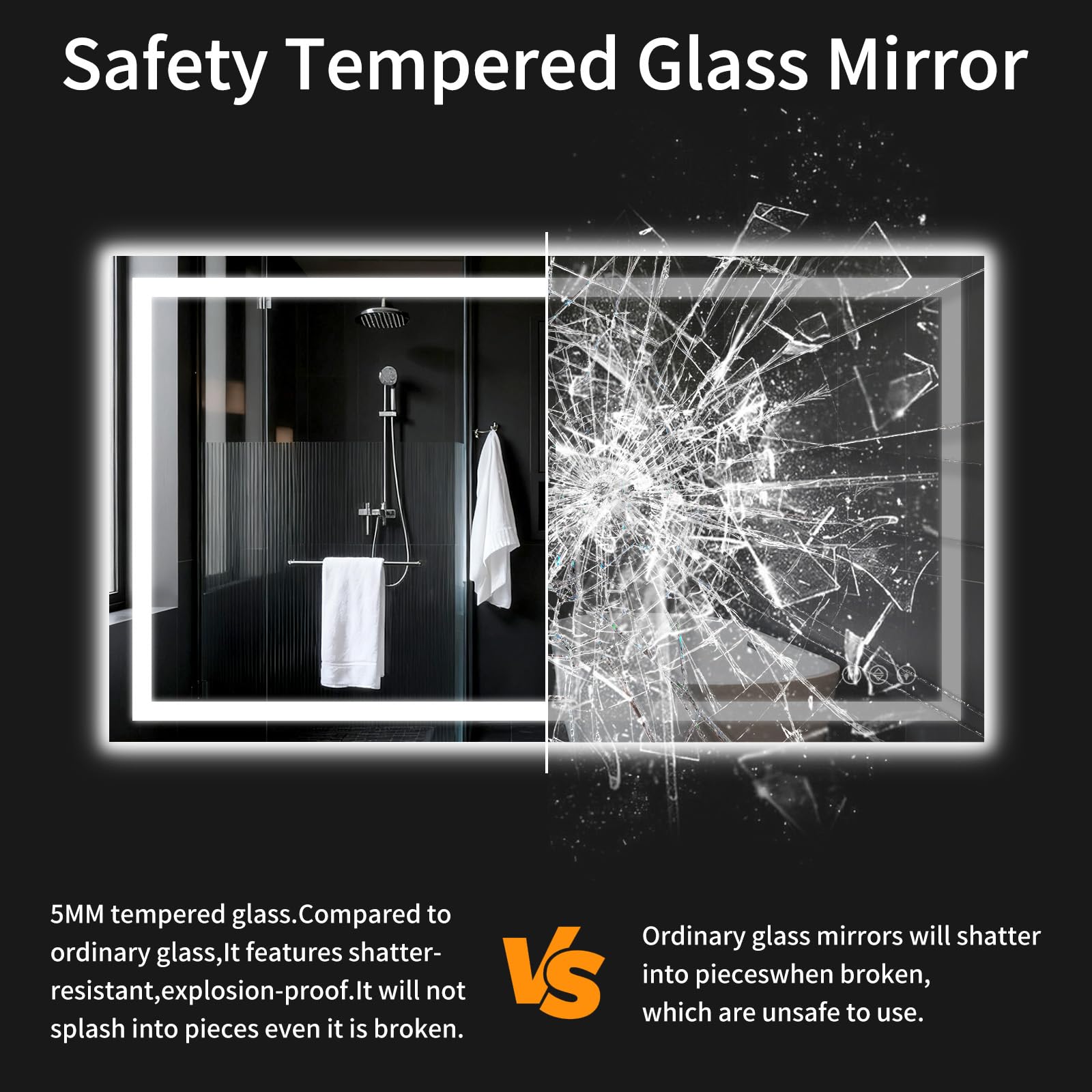 WISSMIELS shatterproof tempered glass for safer daily use.