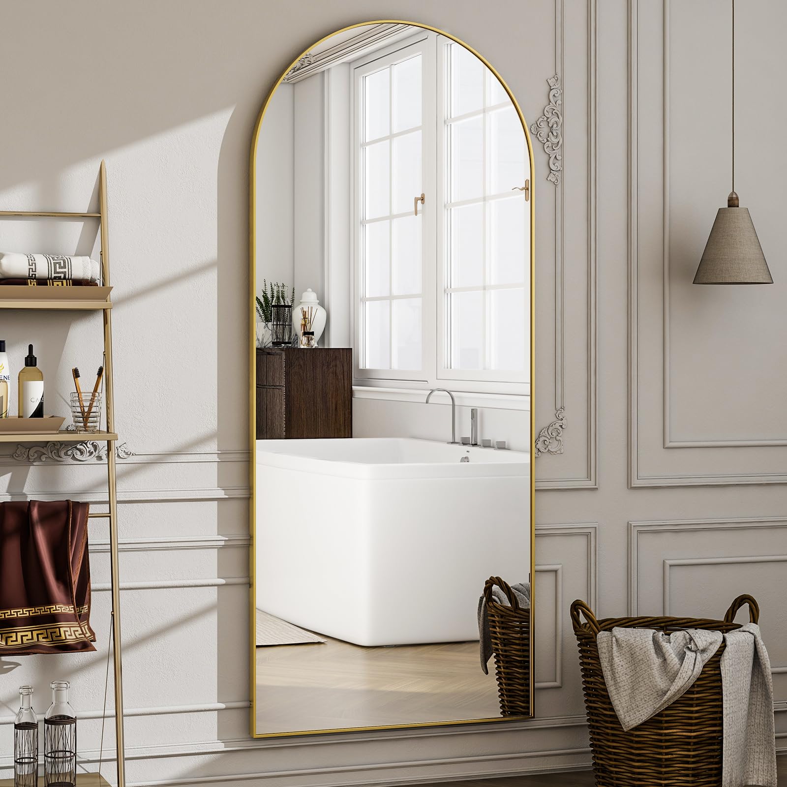 WISSMIELS versatile mounting supports wall hanging or freestanding use.