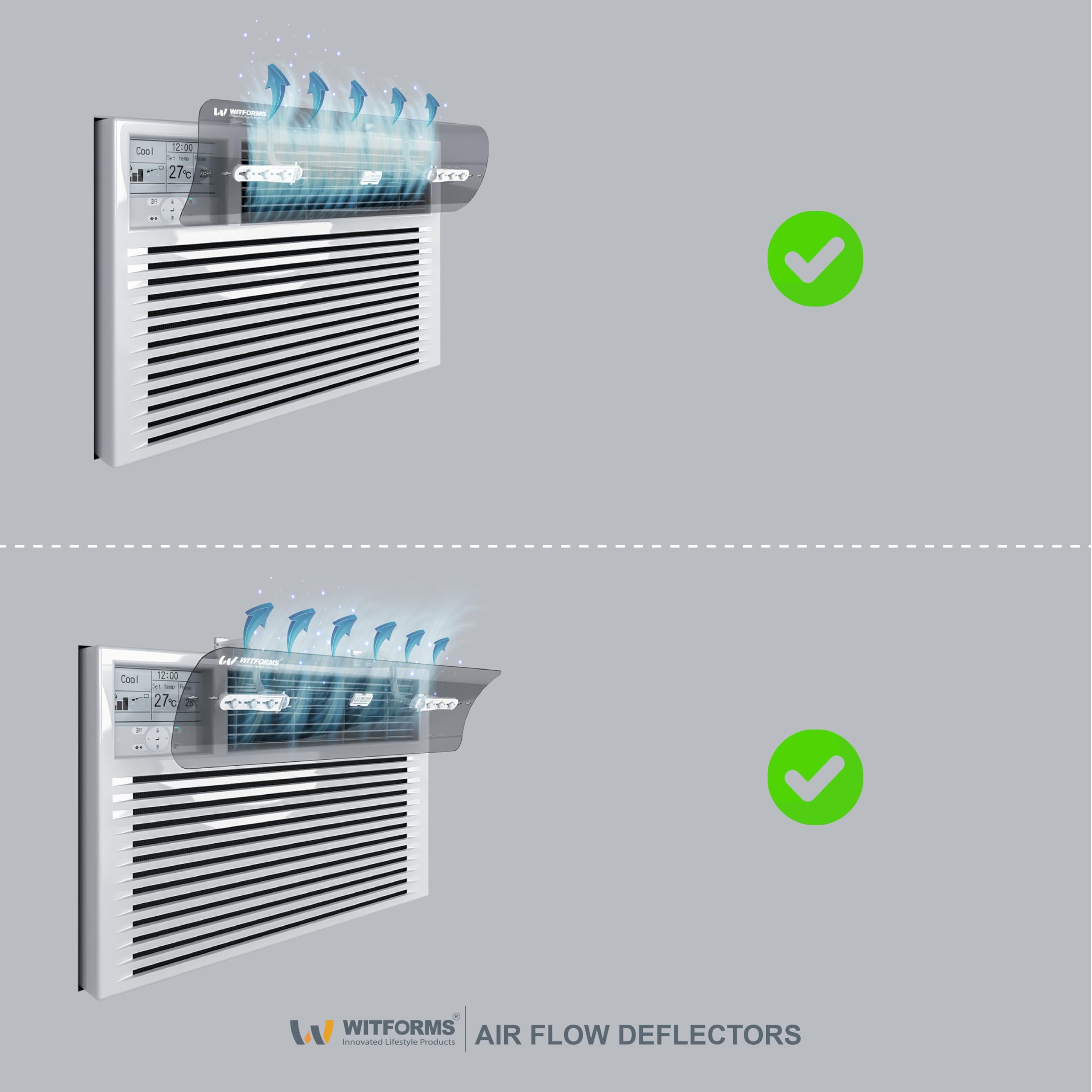 WITFORMS deflector profile shown from the side.