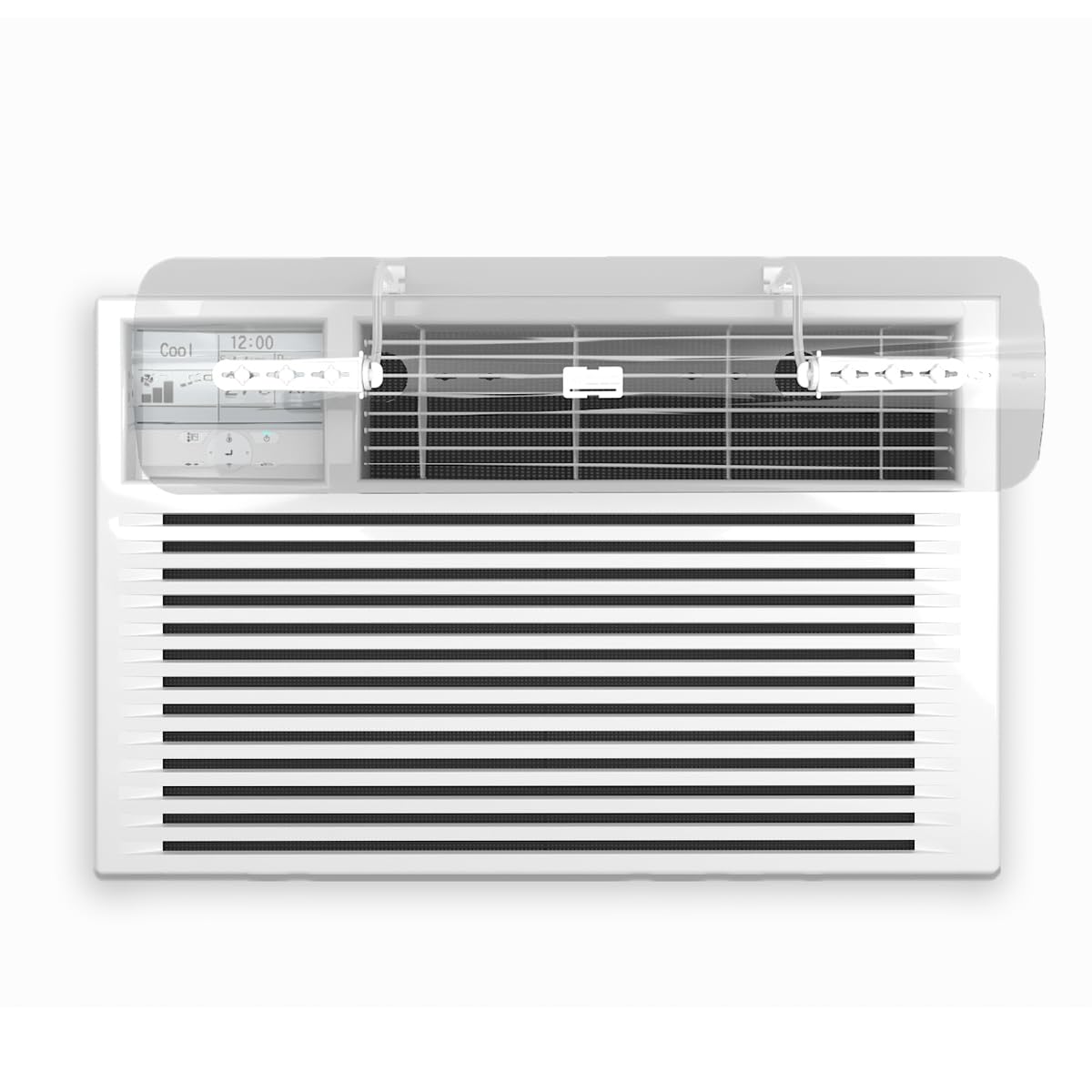 WITFORMS window AC deflector with 24in top-vent design improves airflow.