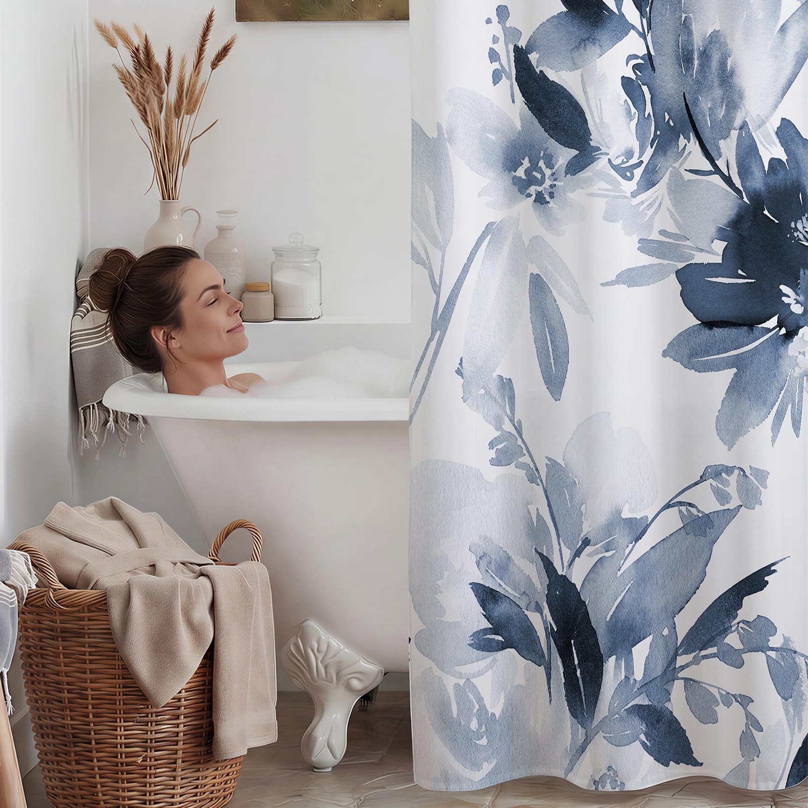 Magnetic bottom on WithLOC curtain helps keep it in place