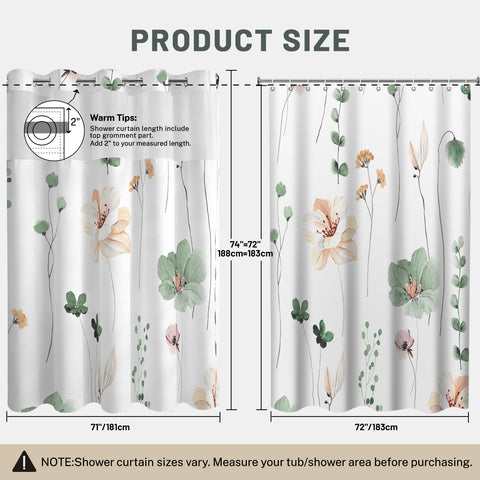 WITHLOC machine-washable curtain and liner for convenient care