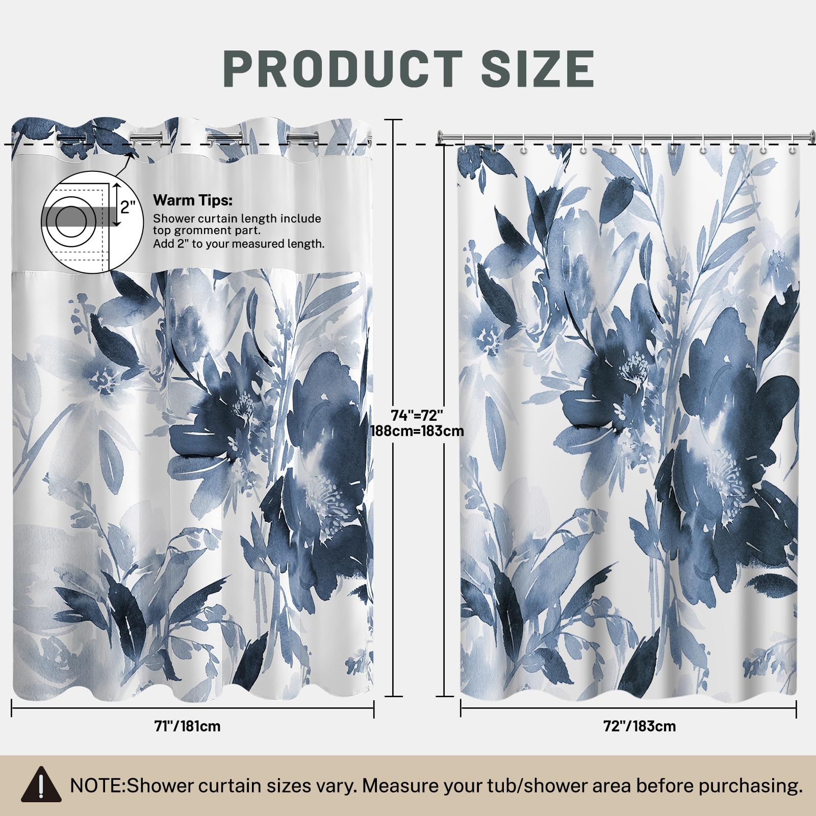 Machine washable curtain and liner from WithLOC for easy care