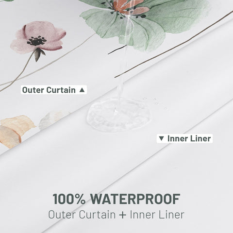 WITHLOC mesh window on liner lets light into the shower
