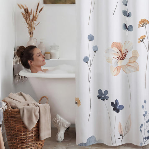 WITHLOC 71x74 curtain fits standard bathrooms for versatile use