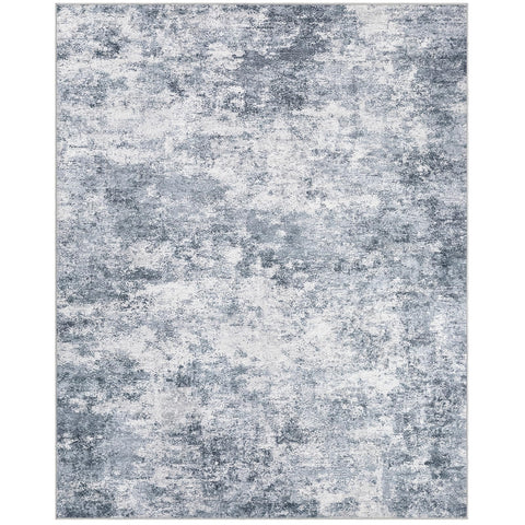 WITSHOCK blue dining-area rug under table adding warmth and practicality
