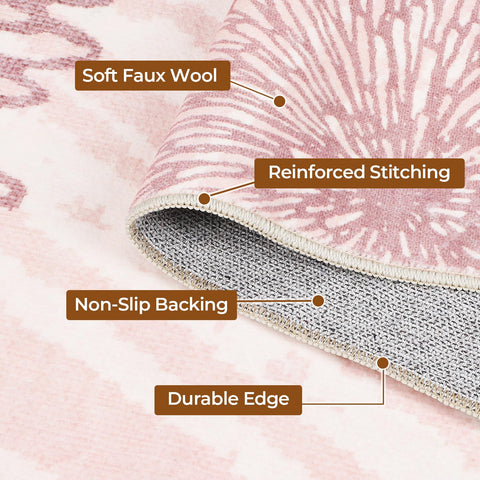 WITSHOCK nursery and playroom rug is easy to maintain.