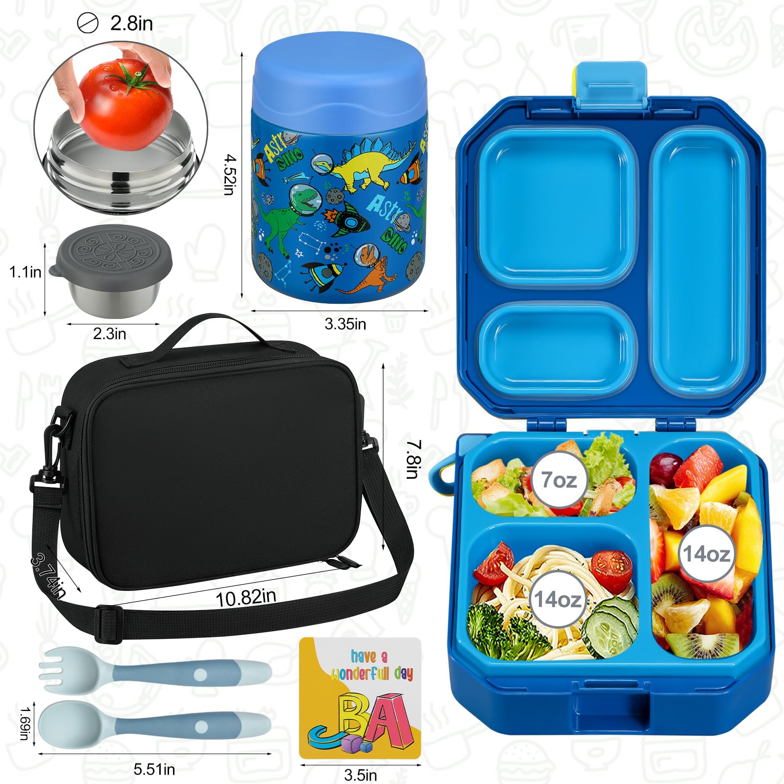 Wiwens food dividers with silicone washers prevent cross-mixing