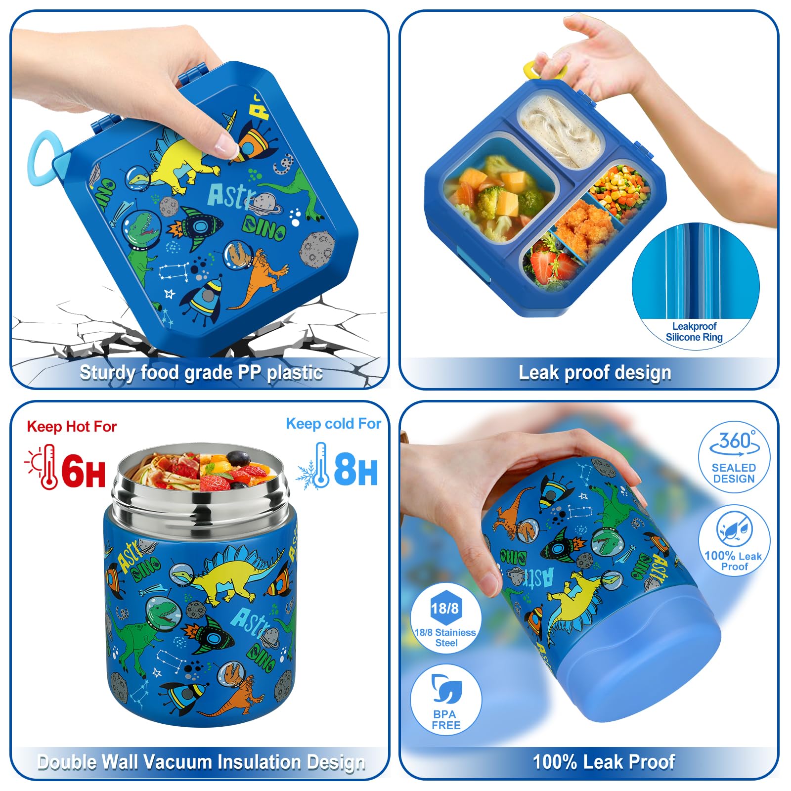 Wiwens insulated lunch bag easy to carry warm meals