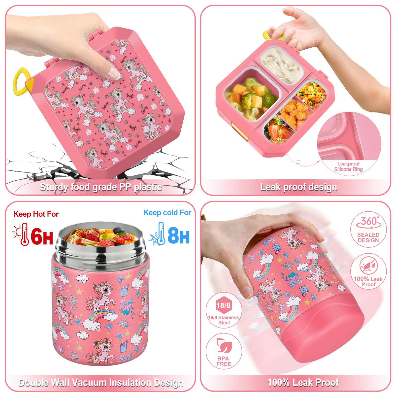 wiwens leak-proof compartment dividers seal each section for mess-free transport