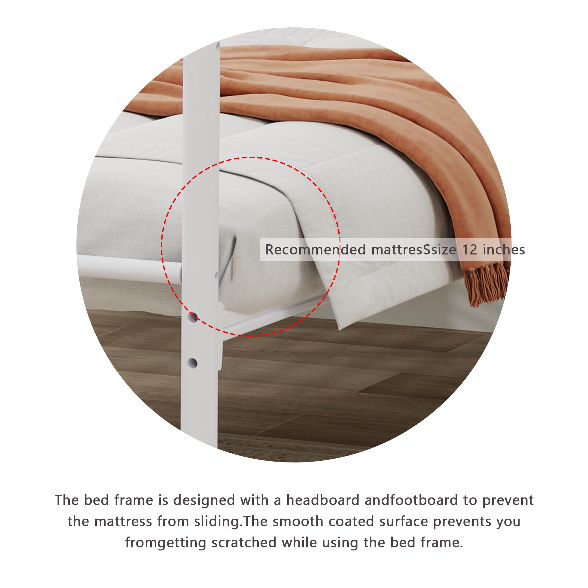 WJORATA rounded corners and protective feet protect floors and prevent scratches