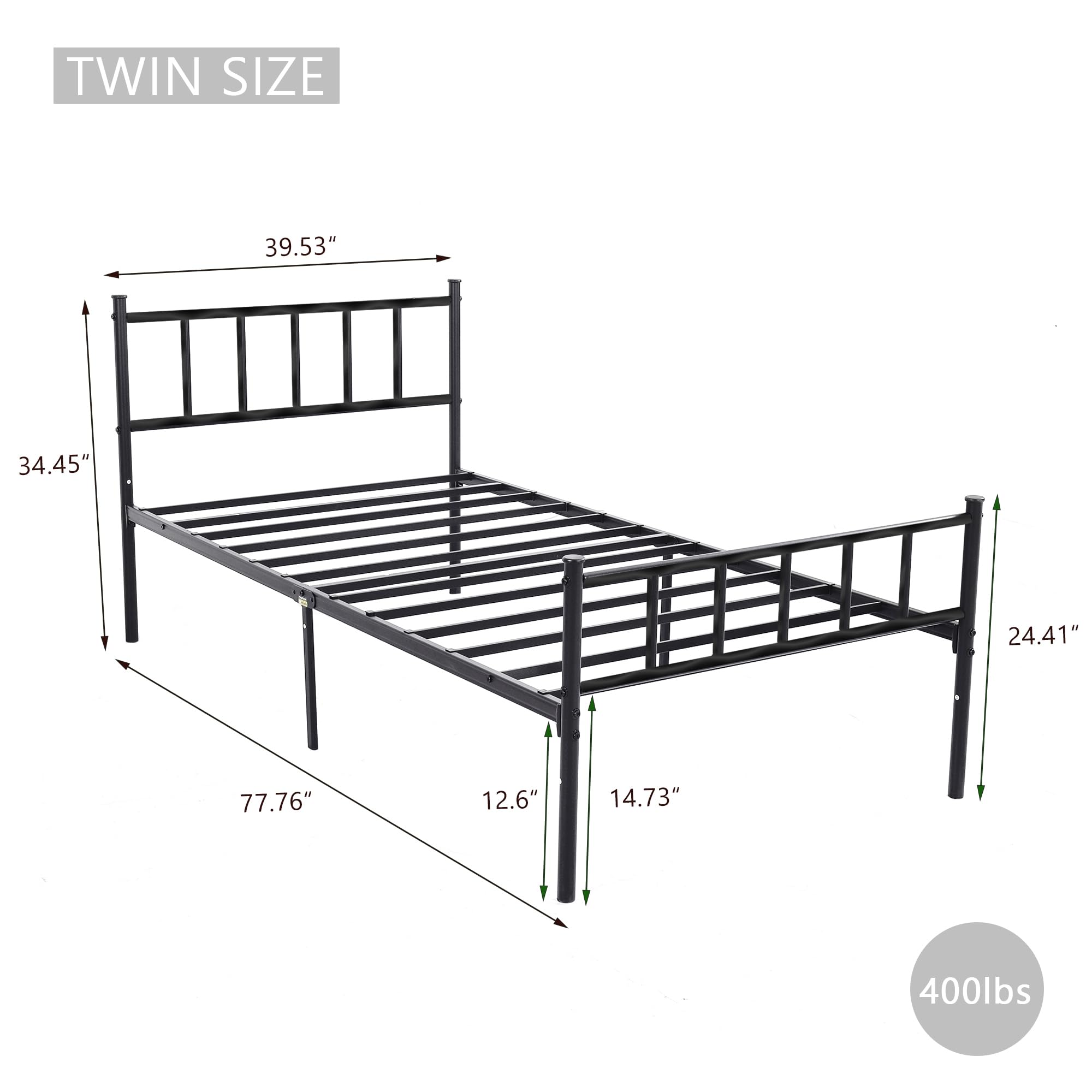 WJORATA platform bed leaves under-bed storage space for easy organization