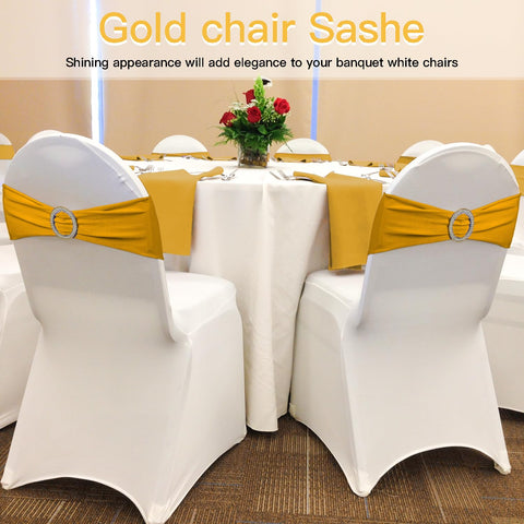 WJWHQ 6x14 inch sash enhances chair line with a subtle shine.