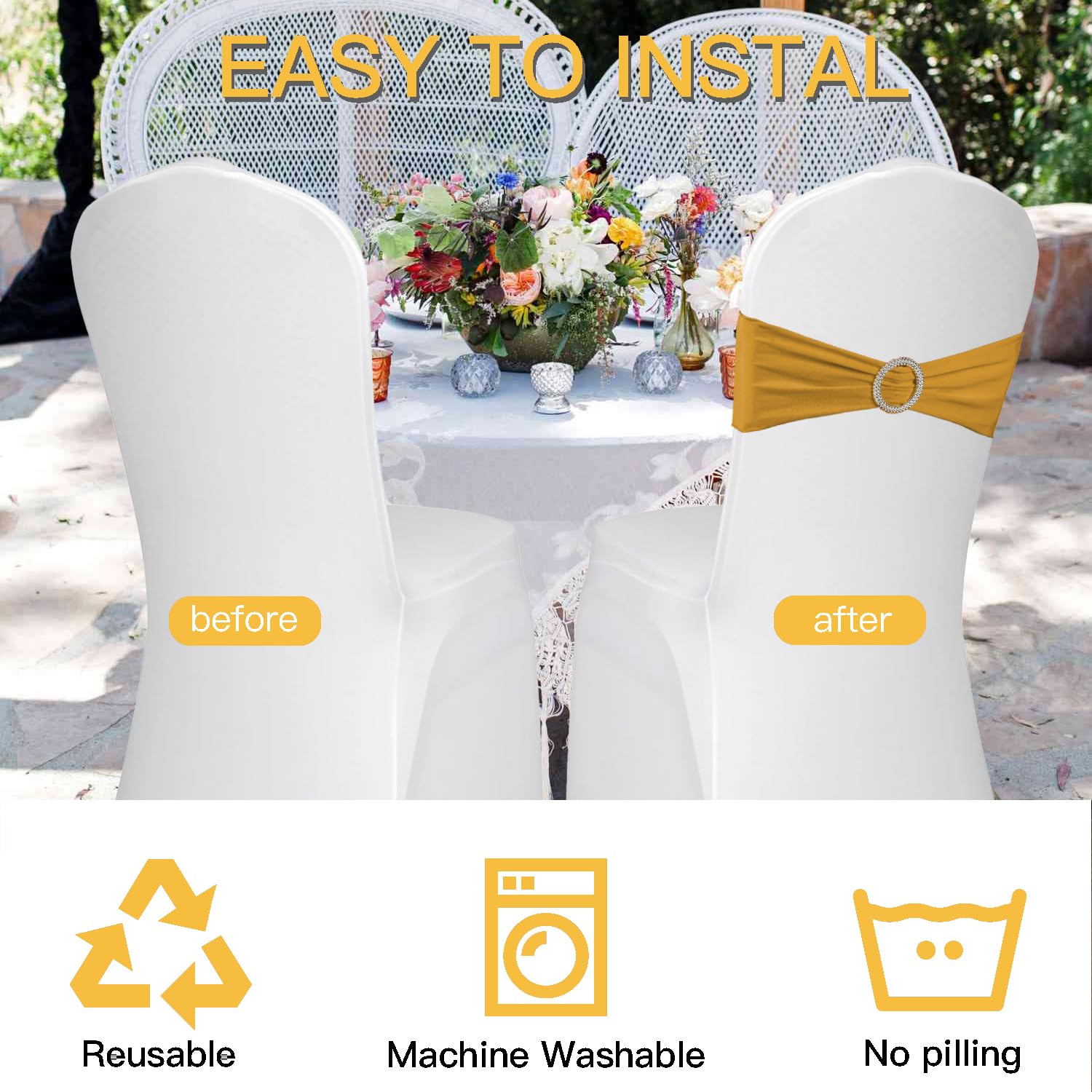 WJWHQ 100-piece set ideal for banquet and party decor.
