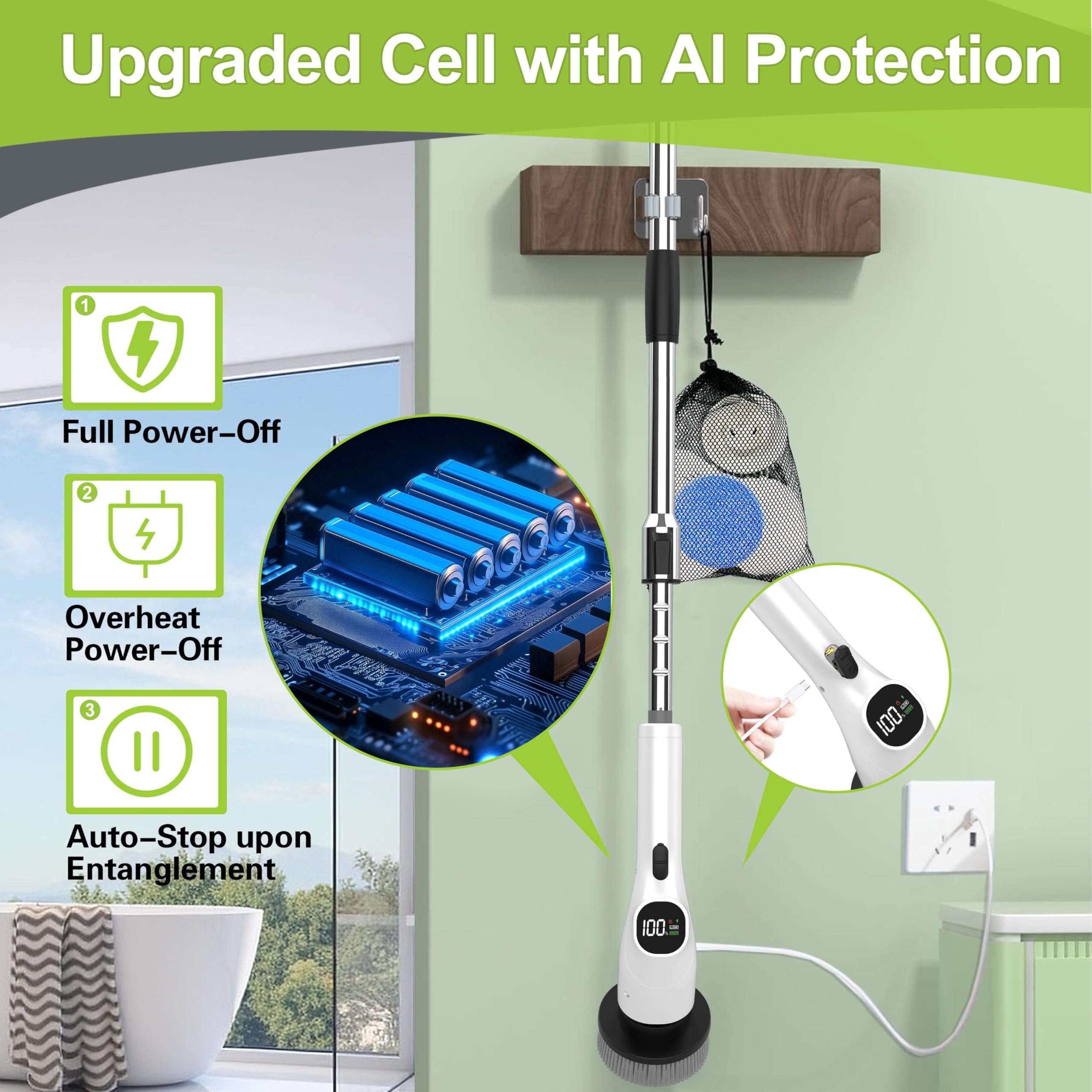 WKY LED display and AI chip optimize cleaning efficiency