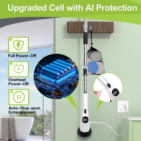 WKY LED display and AI chip optimize cleaning efficiency