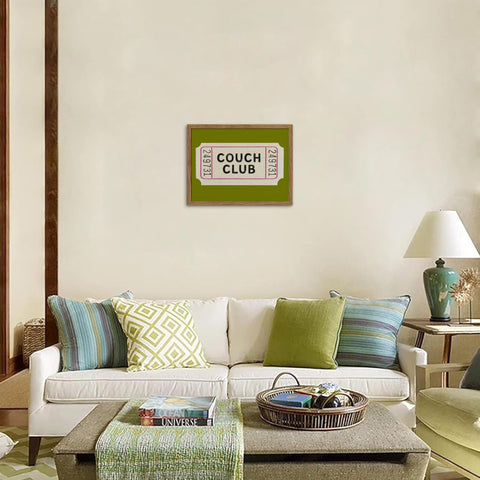 WLHARTT retro green minimalist wall art—muted background enhances modern spaces.