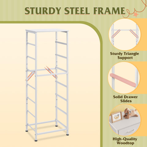 WLIVE 15 mm metal frame with cross supports delivers solid stability