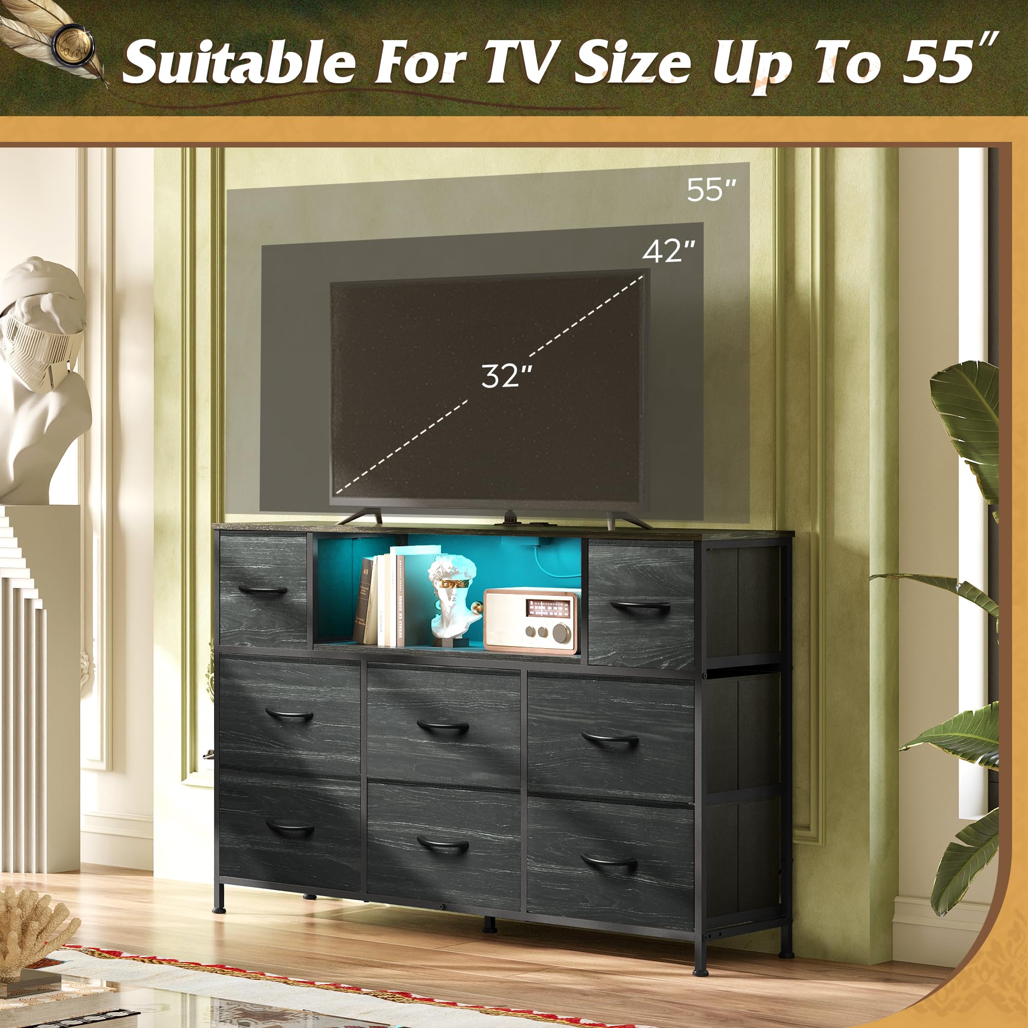 WLIVE sturdy 15mm steel frame ensures stable support.
