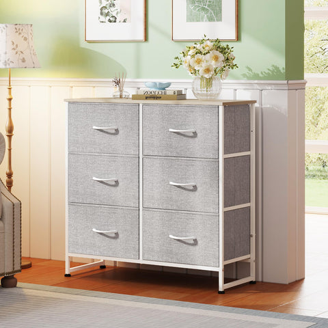 WLIVE 6-drawer setup highlights organized storage and easy access