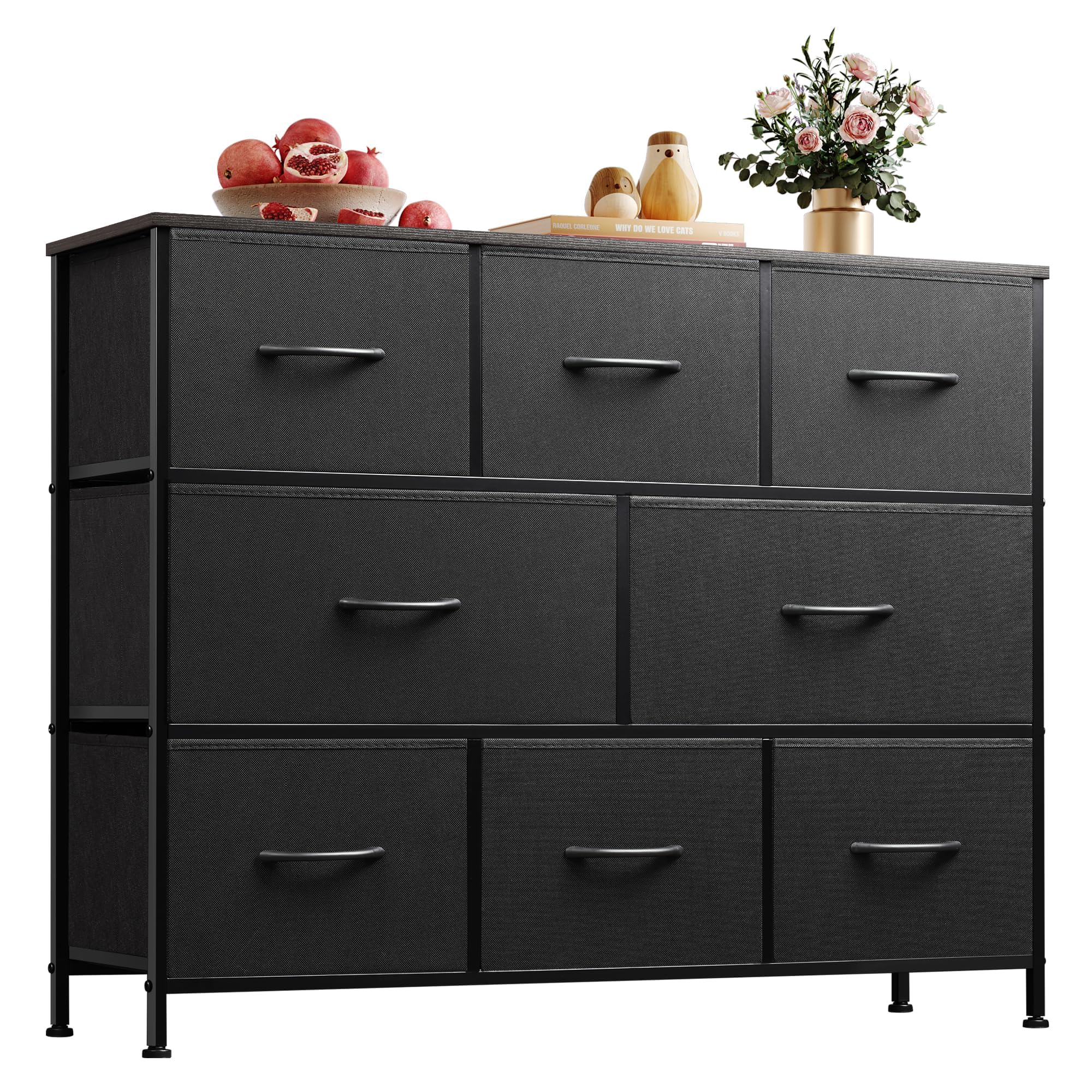 WLIVE 8-drawer dresser in bedroom shows ample storage for organized outfits