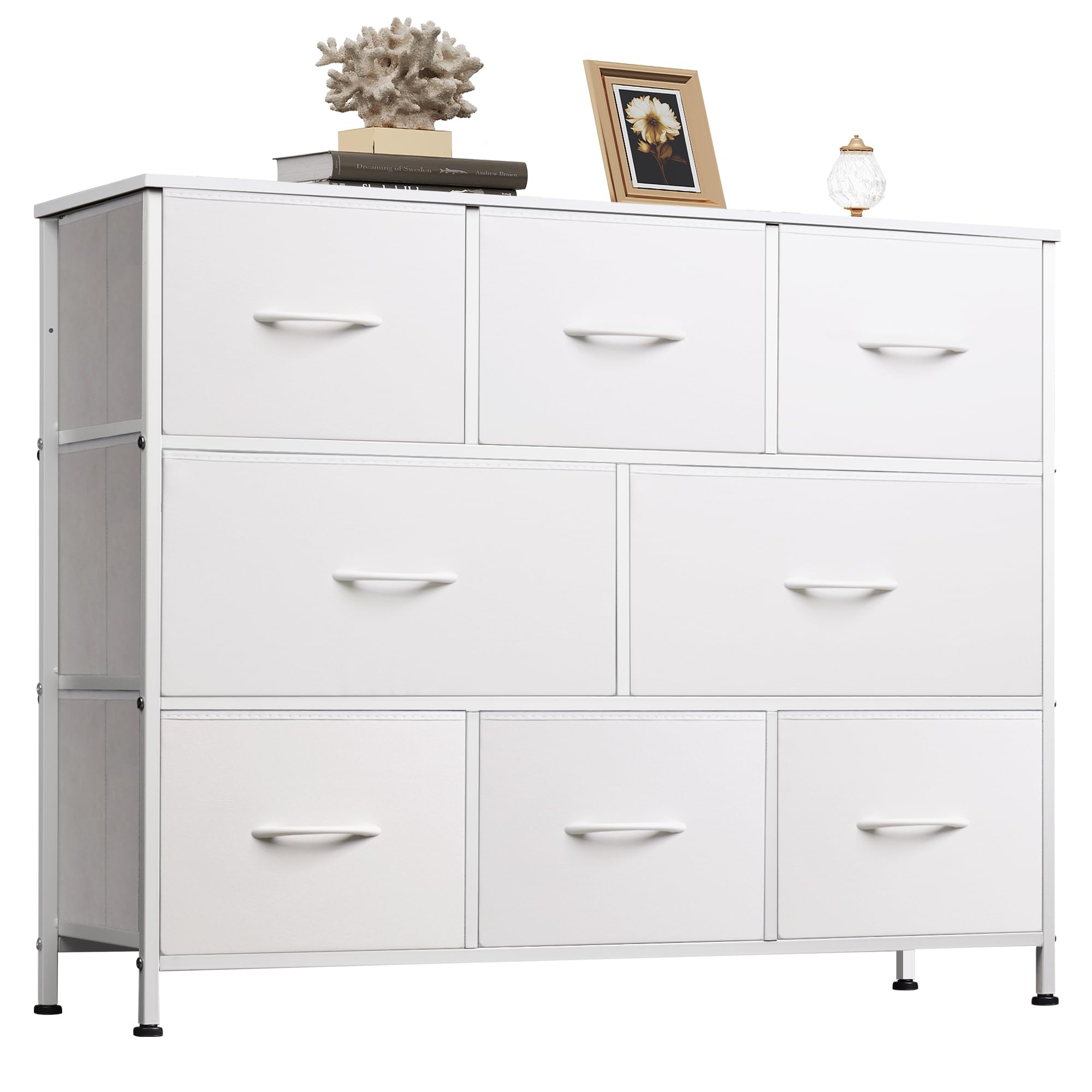 WLIVE 8-drawer dresser front view showing ample storage for organizing spaces