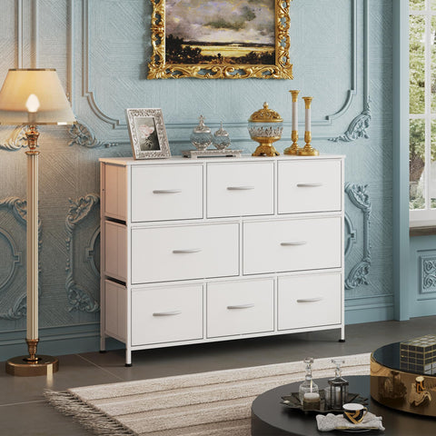 WLIVE dresser wood-top display area for decor and essentials