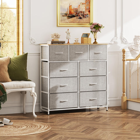 WLIVE dresser adjustable feet on smooth floors prevent scratches.