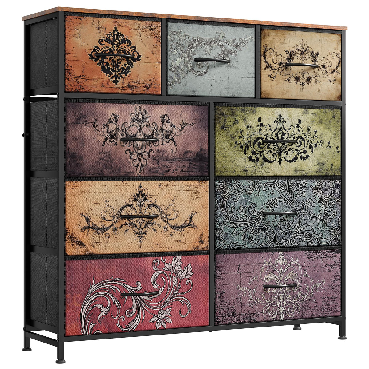 WLIVE 9-drawer dresser with fabric storage tower eases clutter in bedrooms