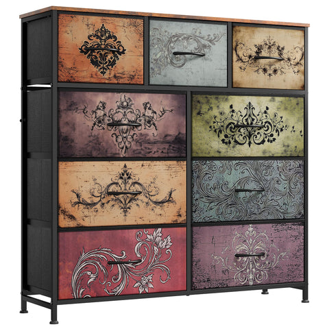 WLIVE 9-drawer dresser with fabric storage tower eases clutter in bedrooms