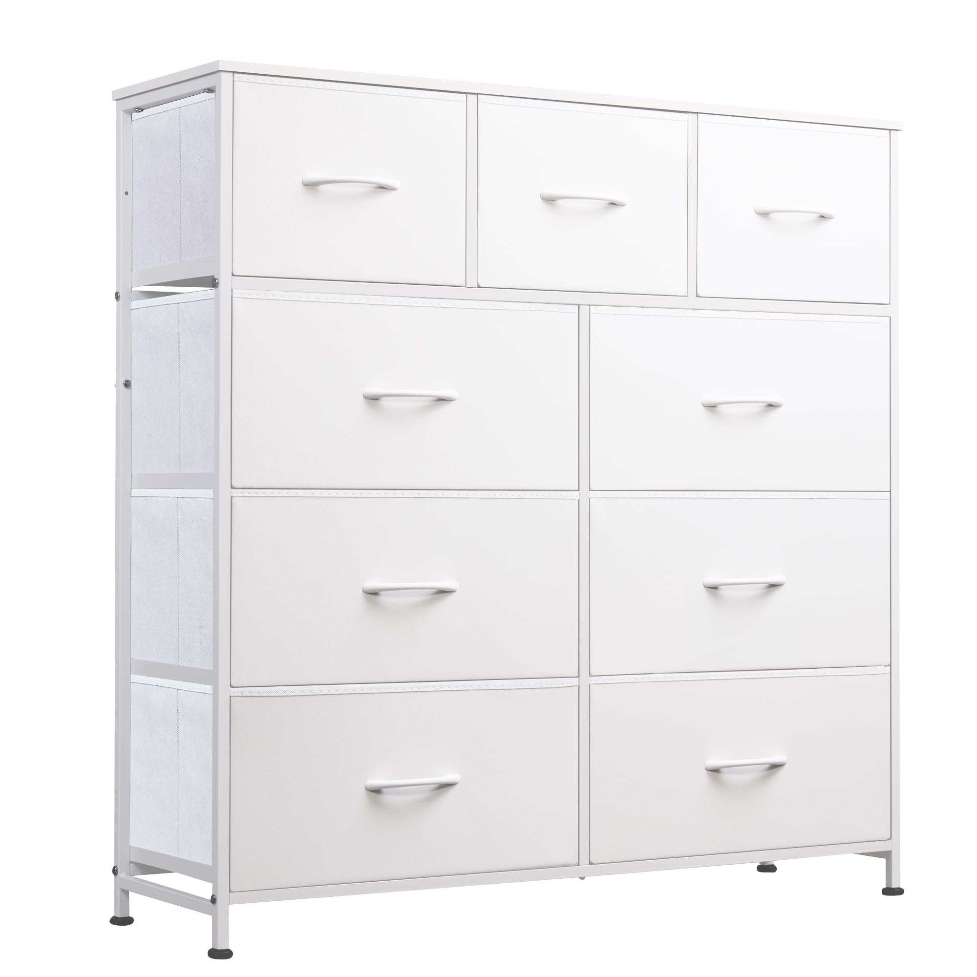 WLIVE 9-drawer dresser with wood top offers ample bedroom storage
