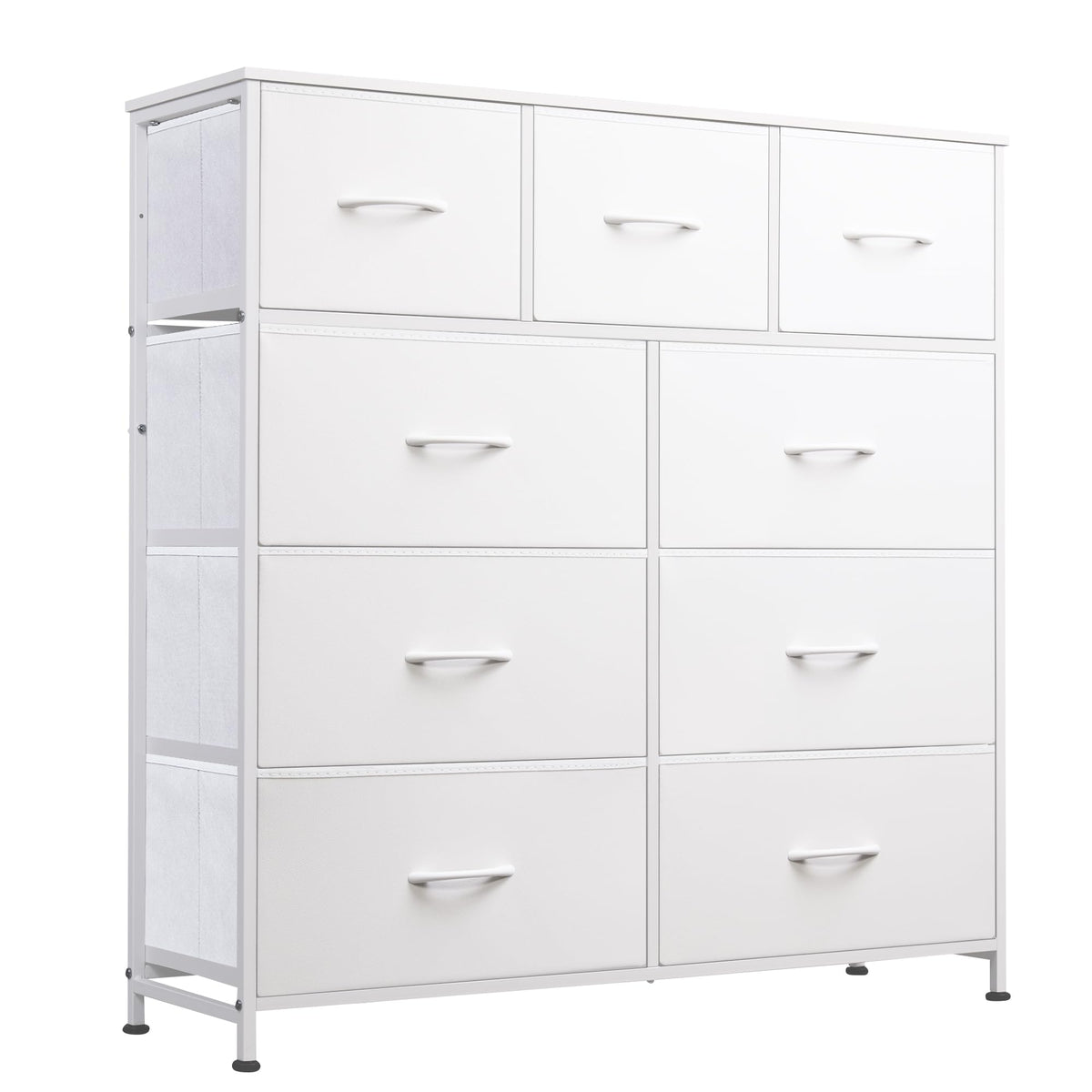 WLIVE 9-drawer dresser with wood top offers ample bedroom storage
