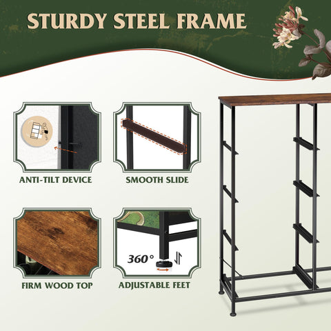 WLIVE adjustable-feet dresser protects floors on uneven surfaces